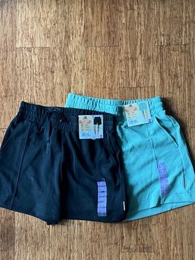ZeroXposur Black and Teal Casual Shorts - 2 Pack